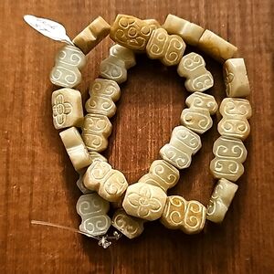 Stone Beads Boho Ivory